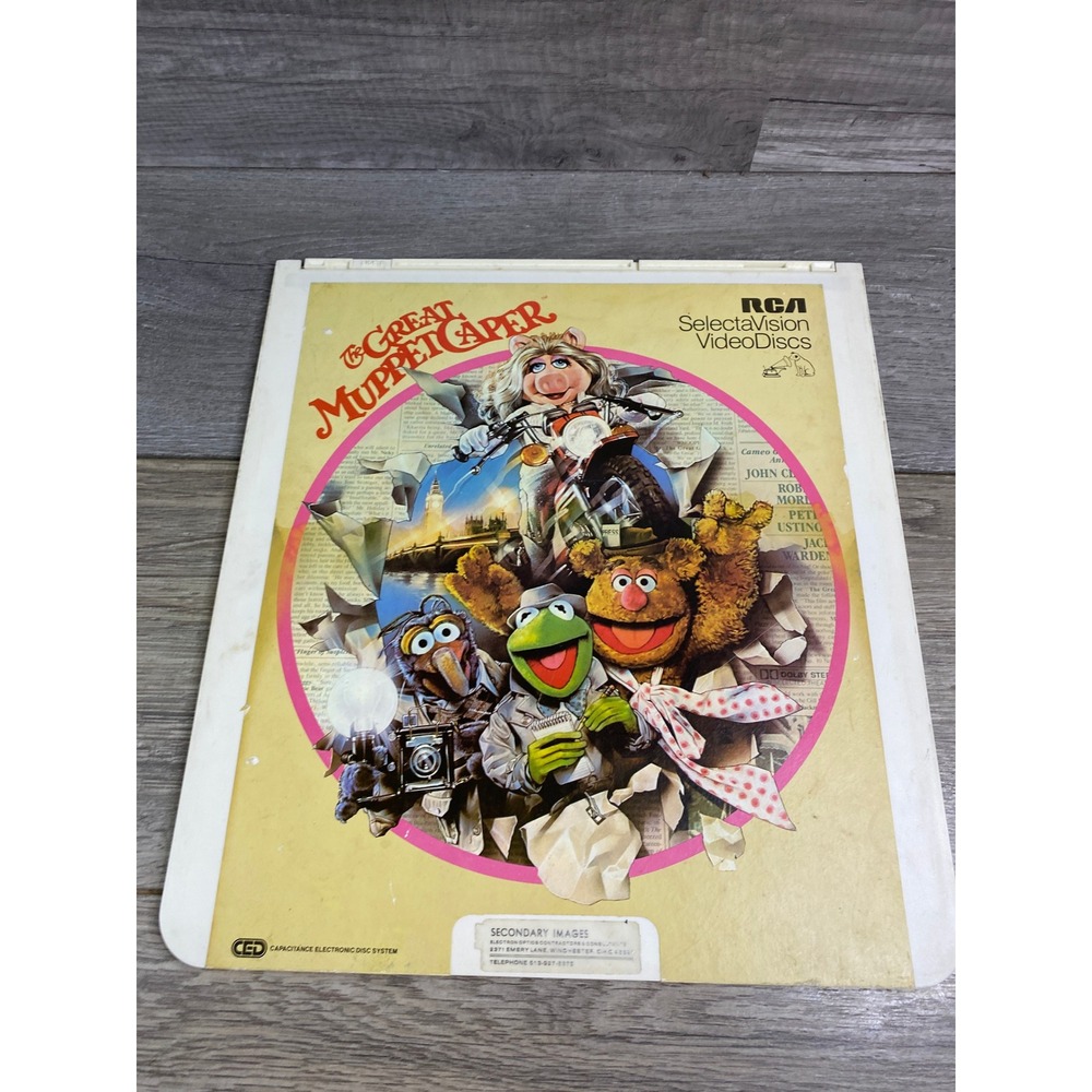 The Great Muppet Caper RCA SelectaVision VideoDisc 1981 CED Jim Henson Vintage